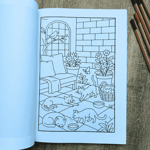 colorear gatitos para reducir el estres y la ansiedad, colorear en calma amazon mapi letosa