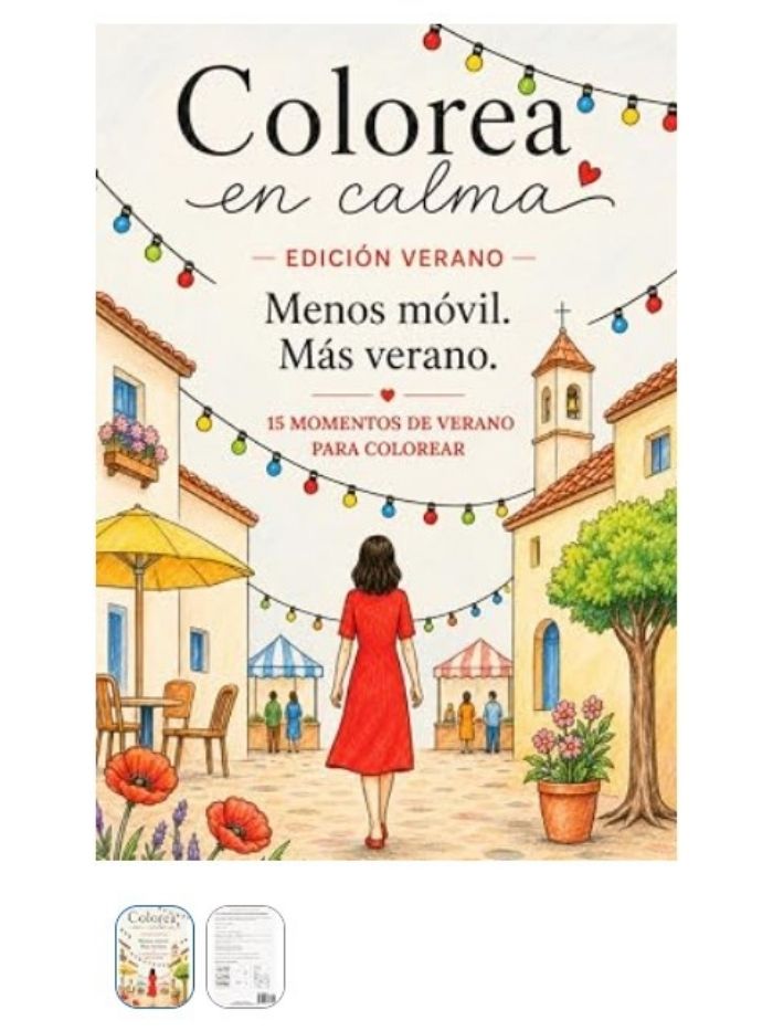 Portada Colorea en calma edición verano de Mapi Letosa